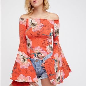 Free People bell-sleeved Top